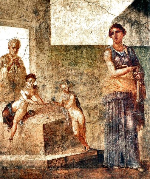 Médée sur une fresque de Pompéi.