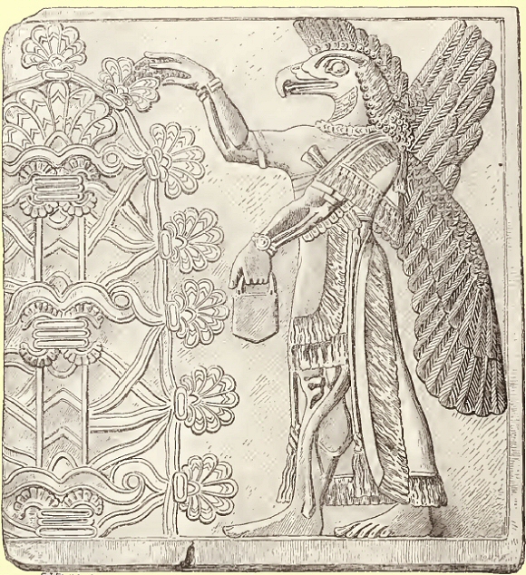 Dieu à tête d'aigle, à Nimrud.