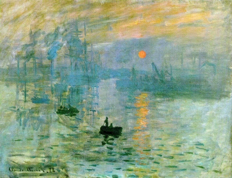 Impression, soleil levant, par Monet.