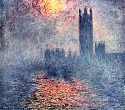 Le Parlement de Londres (Westminster), par Monet.