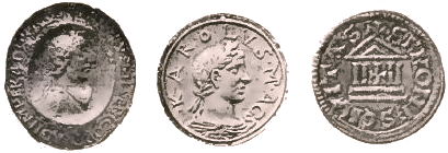 Sceau et monnaie de Charles le Chauve.