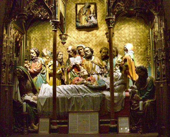 Cathédrale de Francfort : la mort de la Vierge.