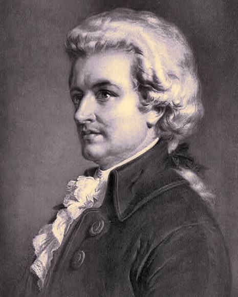 Portrait de Mozart.