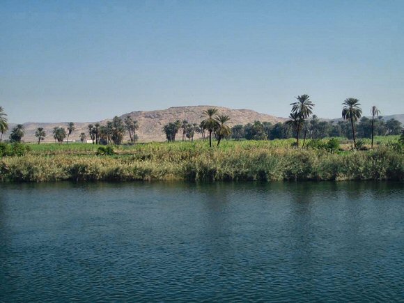 Le Nil près d'Edfou, en Egypte.