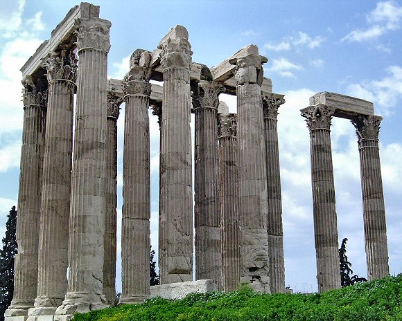 Athènes : l'Olympieion.