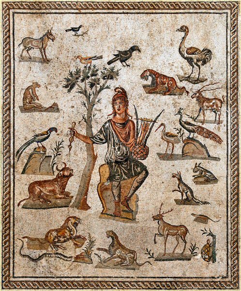 Orphée charmant les animaux, à Palerme.