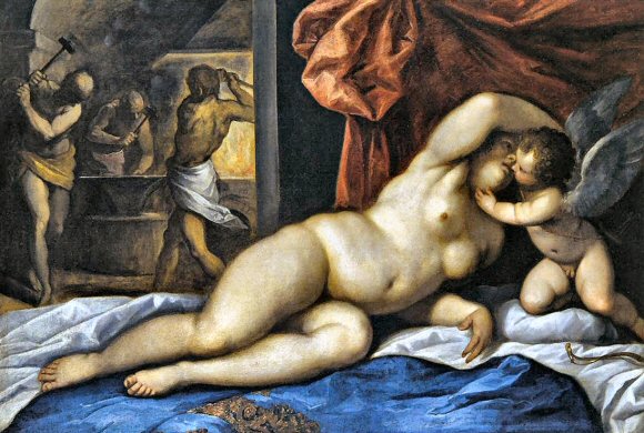 Palma le Jeune : Vénus et Cupidon.