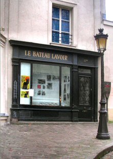 Paris : le Bateau Lavoir,  Montmartre.