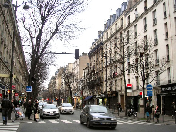 Paris : la rue Ordener.