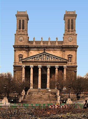 Paris : l'église saint-Vincent-de-Paul.