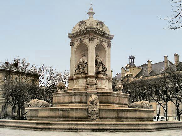 La fontaine Saint-Sulpice, à Paris.