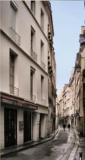 Paris : la rue de Bivre.