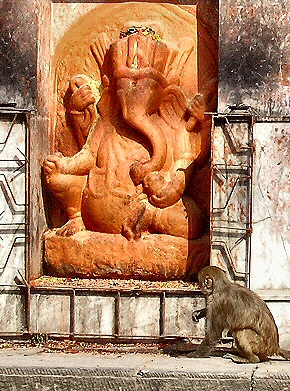 Katmandou : Ganesh  Pashupatinath.