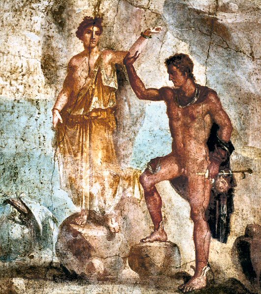Persée et Andromède, à Pompéi.