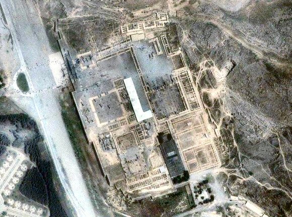 Persepolis depuis l'espace.