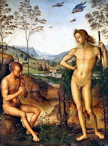 Pérugin : Apollon et Marsyas.