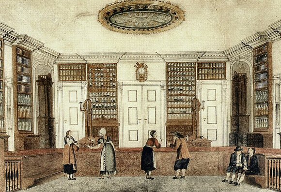 Pharmacie du 18e siècle.