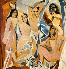 Picasso : les Demoiselles d'Avignon.