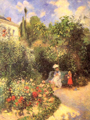 Jardin à Pontoise, par Pissarro.