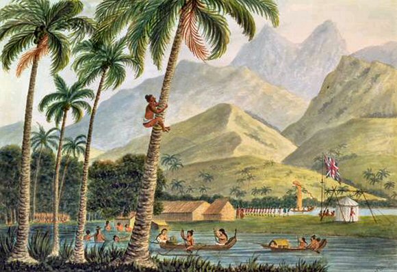 Point Venus, à Tahiti.