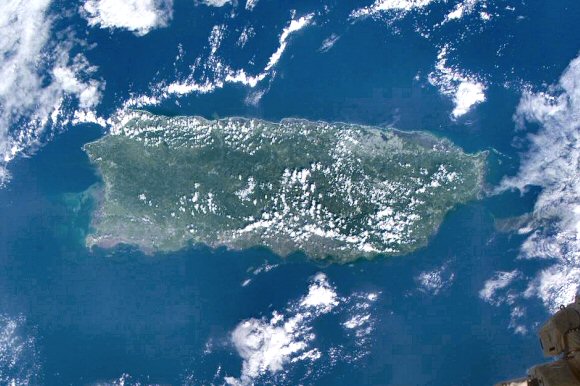 Porto-Rico depuis l'espace.