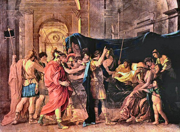 Poussin : la Mort de Germanicus.