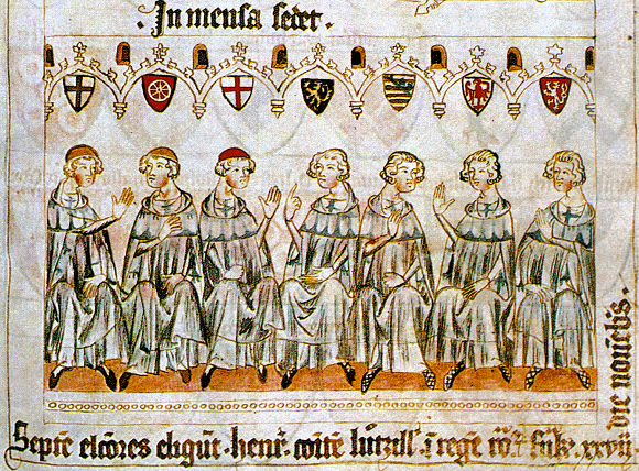 Le Saint-Empire : les sept princes électeurs.