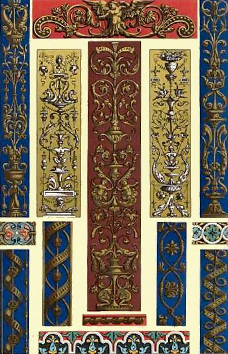 Renaissance : motifs de décoration.