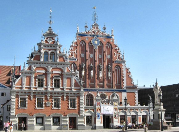 Riga : la maison des têtes noires.