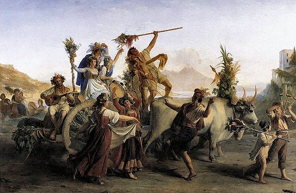 Léopold Robert, Le Retour du pèlerinage à la Madone de l'Arc, 1827