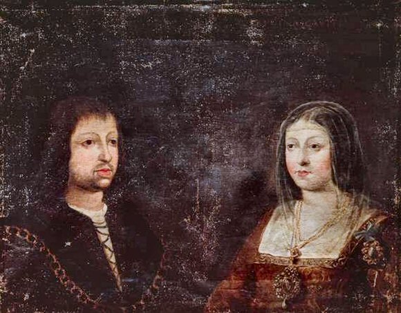 Isabelle de castille et Ferdinand d'Aragon.