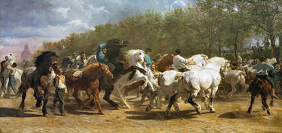 Rosa Bonheur : Foire aux chevaux.