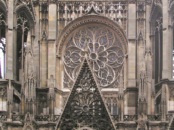 Rouen : rosaces de l'église saint-Ouen.
