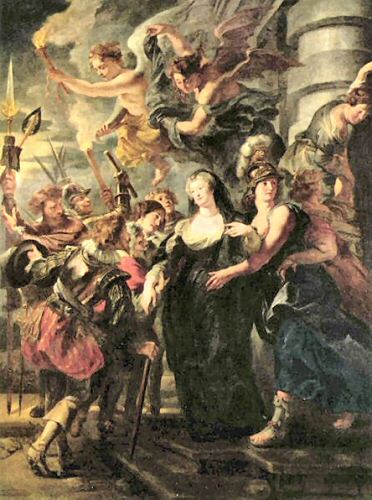 Rubens : la fuite de Marie de Médicis.