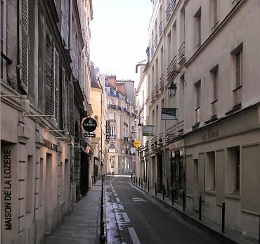 Rue Hautefeuille, à Paris (6e).