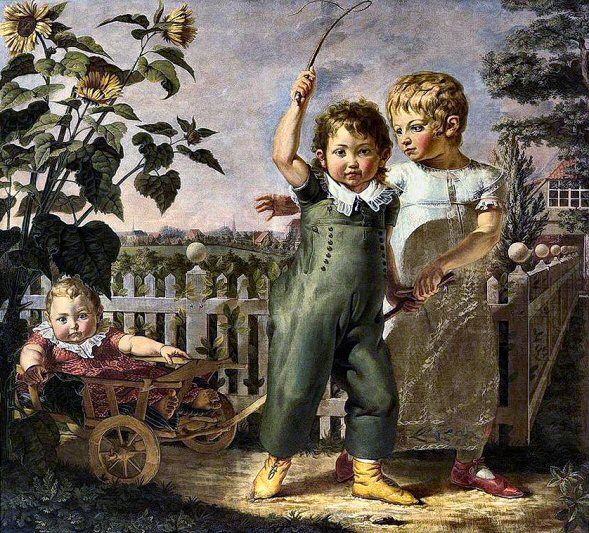 Runge : Enfants jouant dans un jardin.