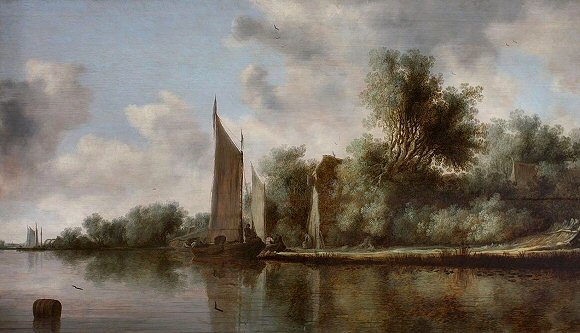 Salomon van Ruysdael : paysage.
