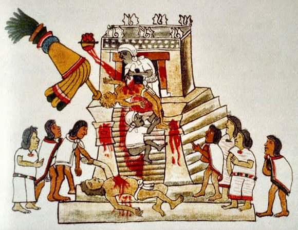 Sacrifice à Huitzilopochtli.