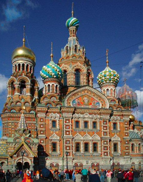 Saint-Pétersbourg : église de la Résurrection du Christ.