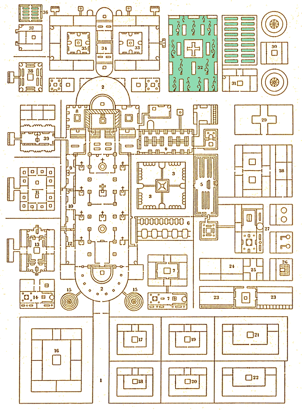 Plan de l'abbaye de Saint-Gall.