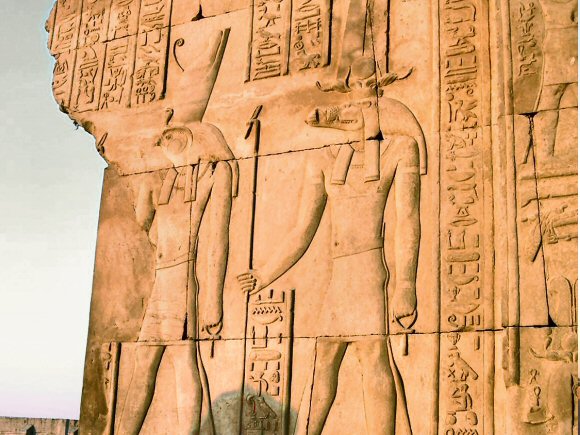 Kom Ombo : Sebek et Horus.