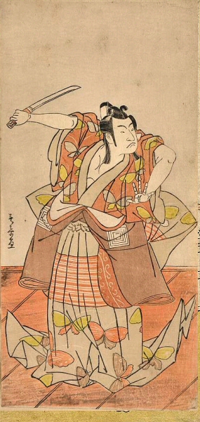 Shunsho : Ichikawa Monnosuke II, acteur de kabuki