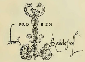 Signature de Rabelais.