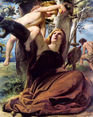 Steinle : Adam et Eve aprs la chute.