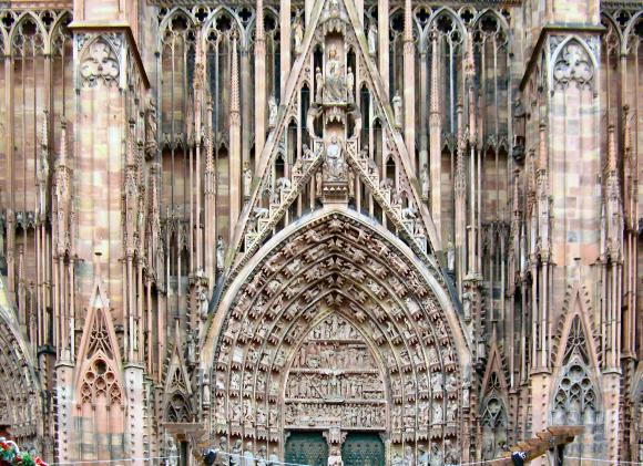 Strasbourg : portail de la cathédrale.