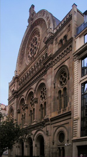 Paris : synagogue de la rue de la Victoire.