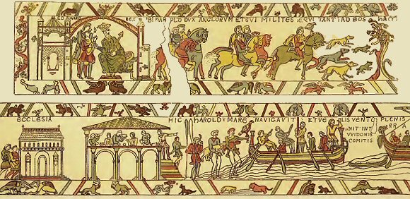 Détail de la tapisserie de Bayeux.