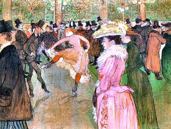 Toulouse-Lautrec : la danse au Moulin rouge.