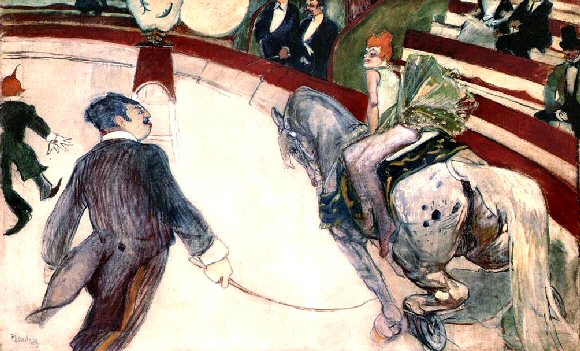 Toulouse-Lautrec : l'écuyère du cirque Fernando.