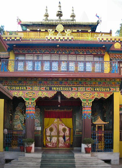 Monastère bouddhiste, à Bodhnath (Népal).
